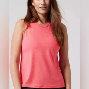 Athleta Breezy Tank Top Shirt Sleeveless Top in deep orange size M